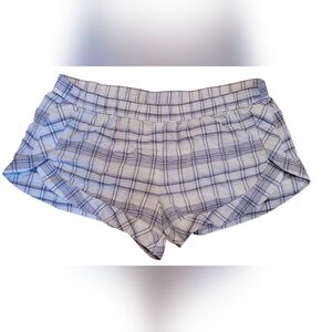Jasmine & Ginger Blue and White Plaid Shorts